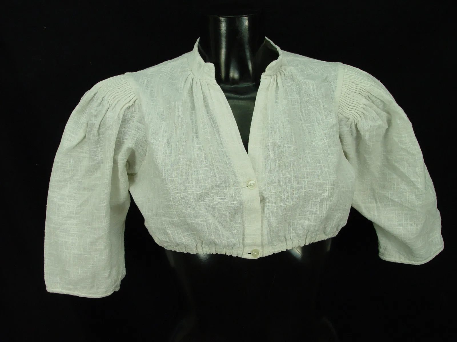 Gr.38 Dirndlbluse mit Stehkragen  Bluse für Dirndl Trachtenbluse B2983