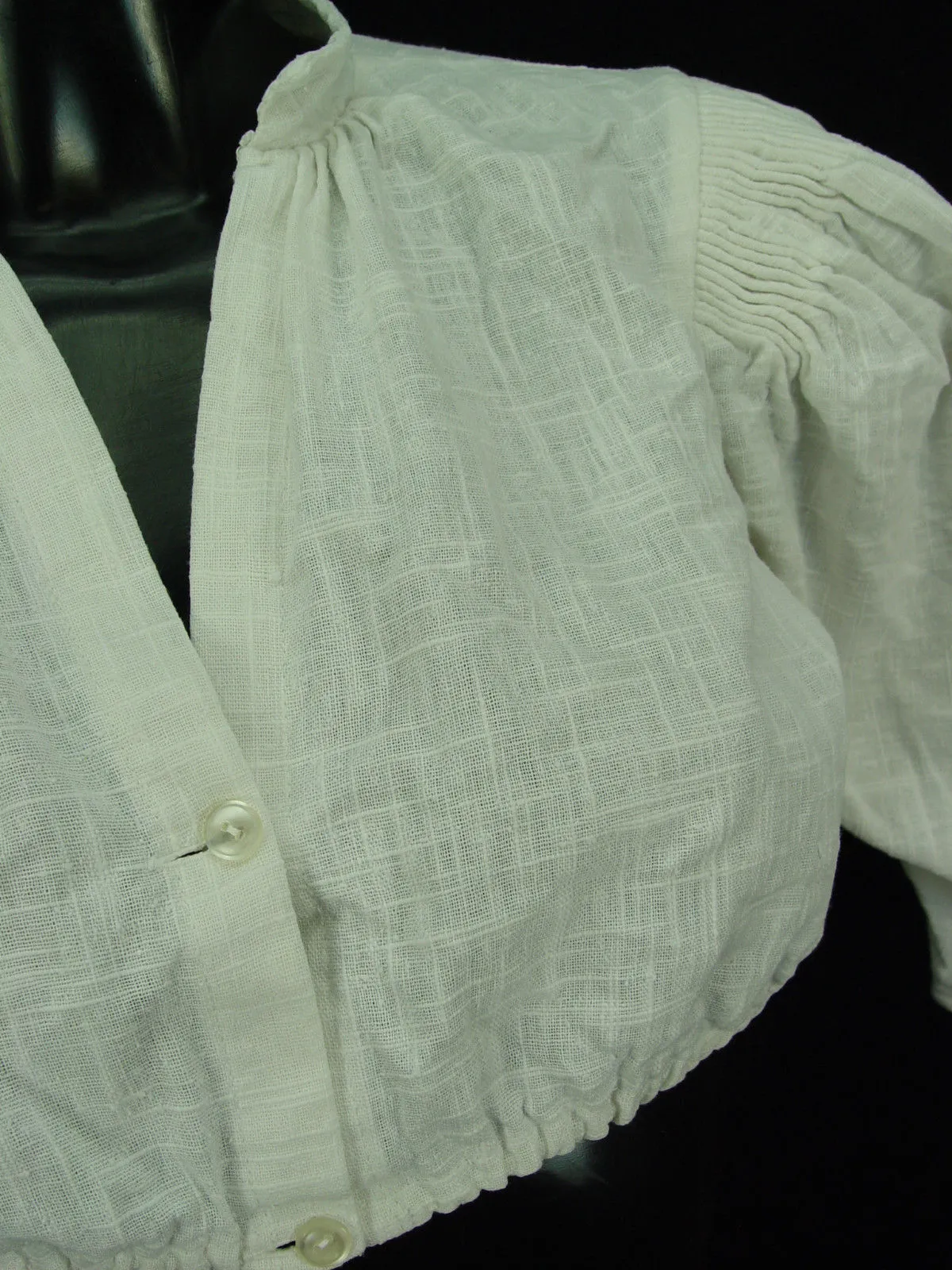 Gr.38 Dirndlbluse mit Stehkragen  Bluse für Dirndl Trachtenbluse B2983