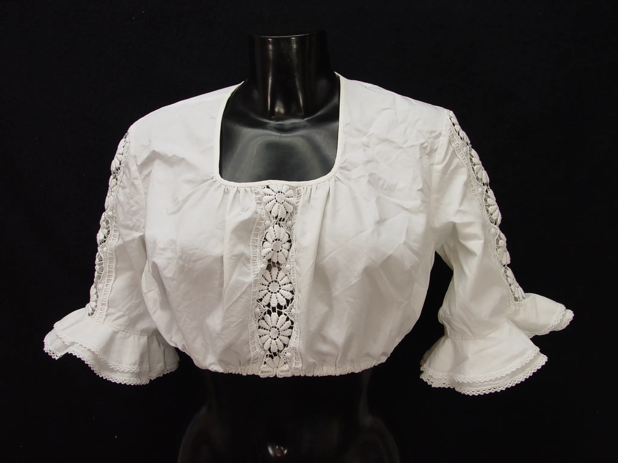 Gr.44 Dirndlbluse Bluse für Dirndl Trachtenbluse B7459